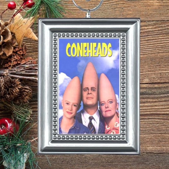 SNL Coneheads Movie Poster Dan Aykroyd Saturday Night Live Christmas Ornament - Picture 1 of 2